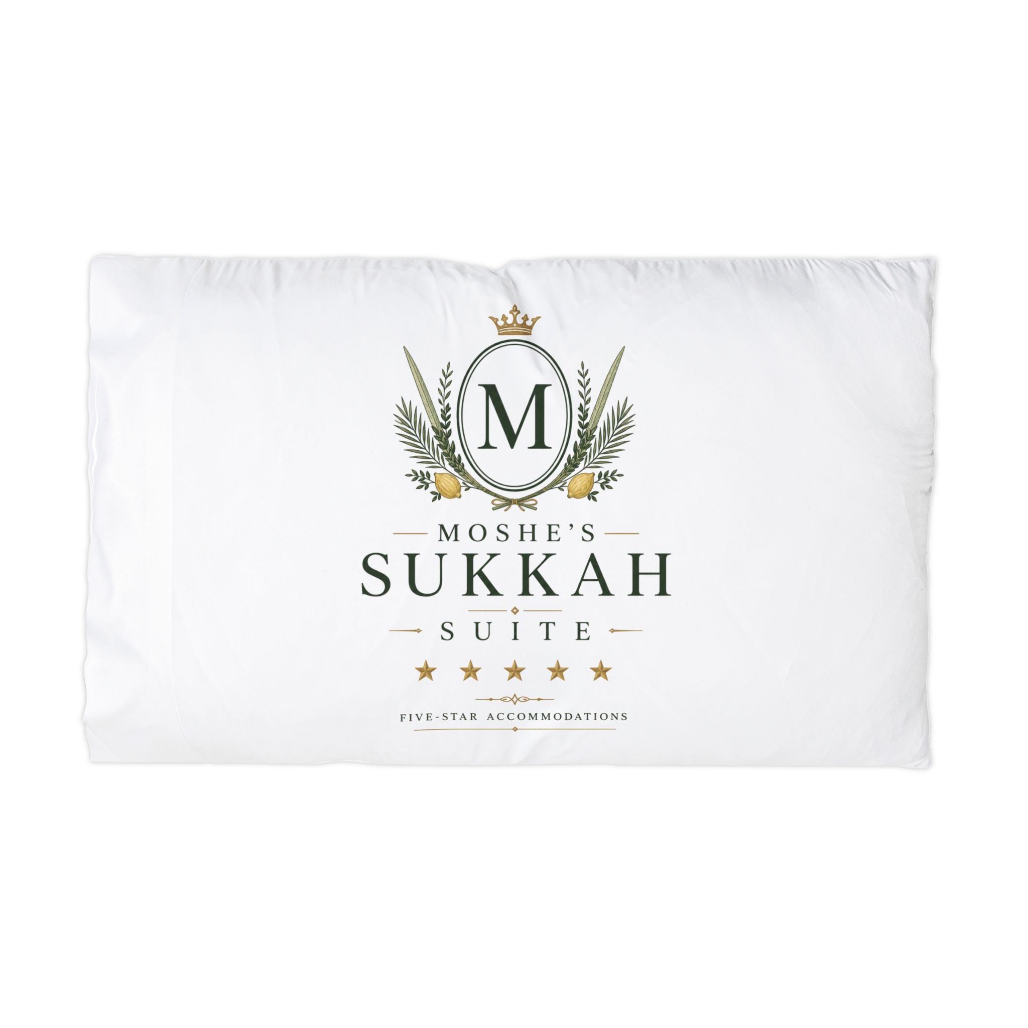 Personalized Sukkah Suite Pillowcase – Custom Name Luxury Sukkot Gift
