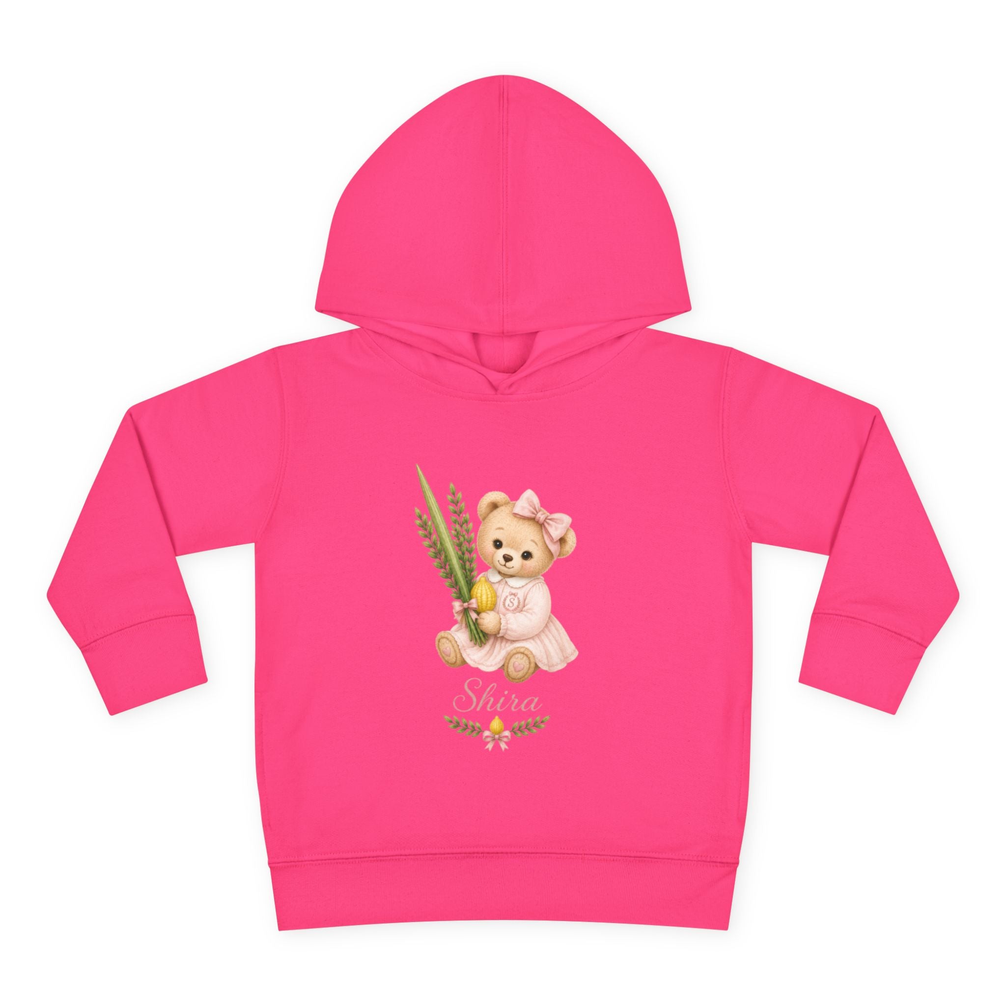 Personalized Toddler Girls Sukkah Crest Hoodie – Custom Sukkot Sweatshirt