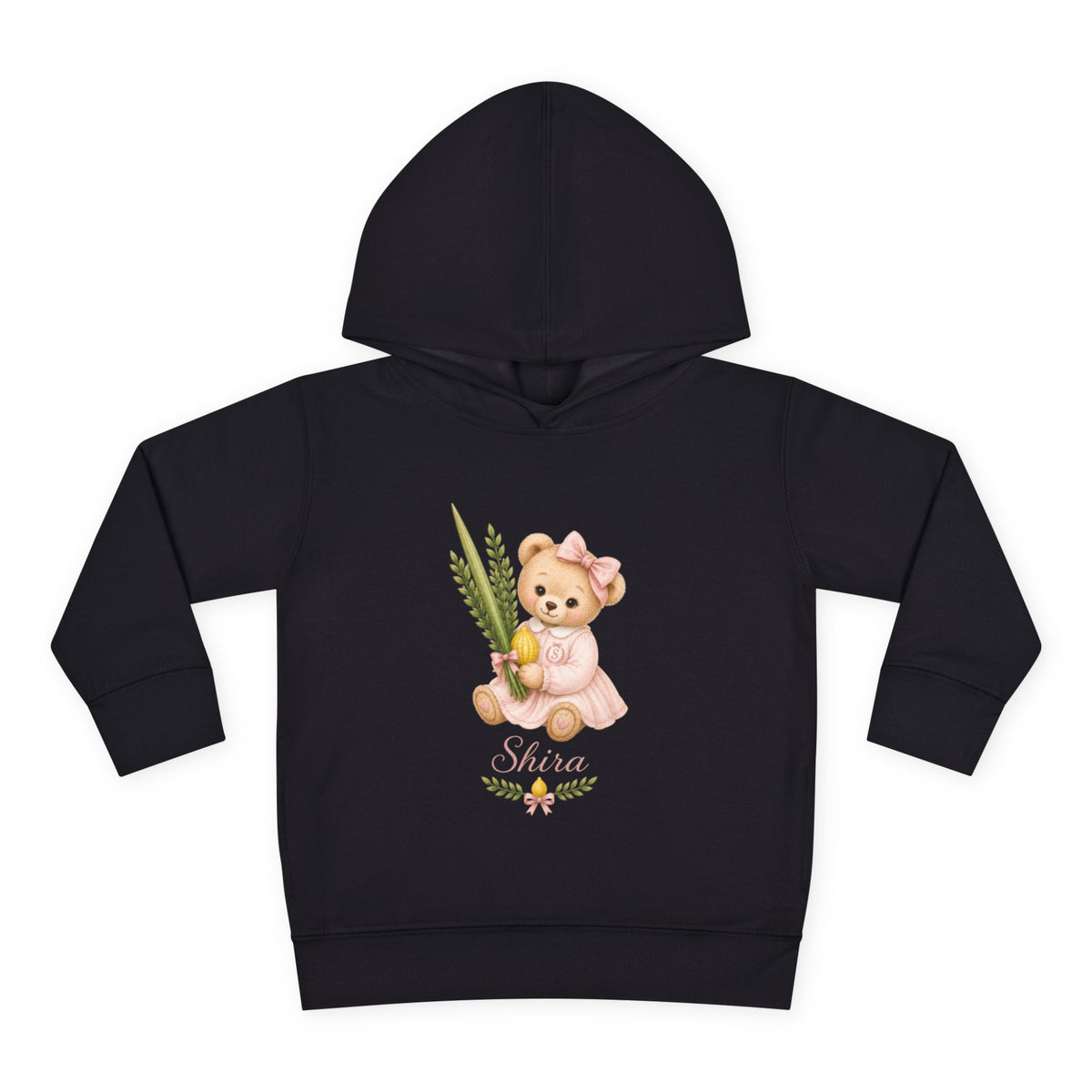 Personalized Toddler Girls Sukkah Crest Hoodie – Custom Sukkot Sweatshirt