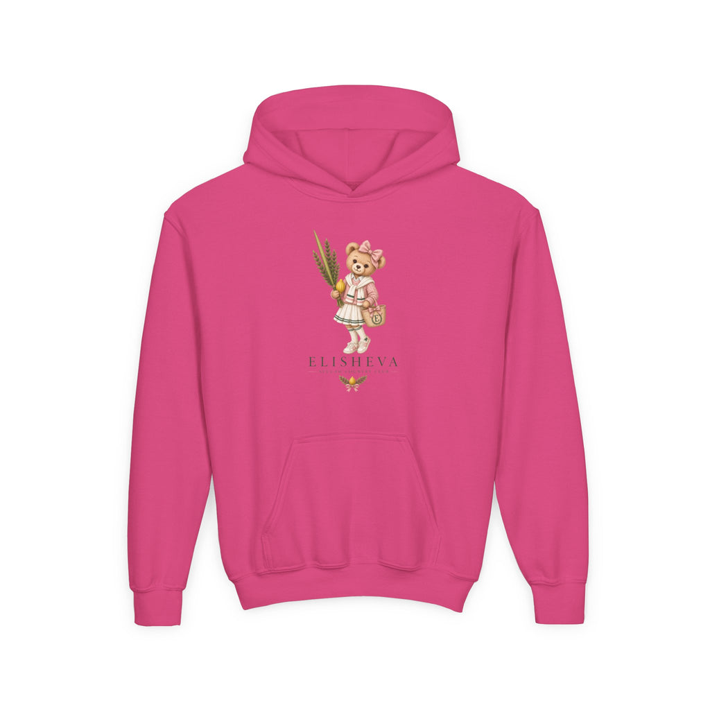 Personalized Girls Sukkah Club Bear Hoodie – Kids Sukkot Sweatshirt
