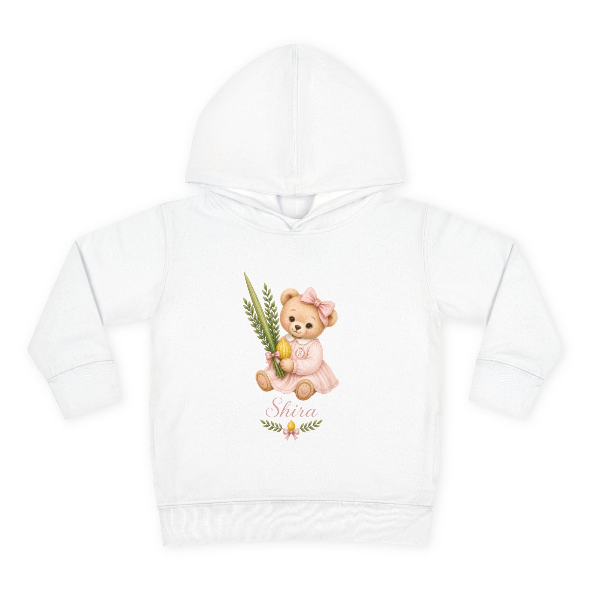 Personalized Toddler Girls Sukkah Crest Hoodie – Custom Sukkot Sweatshirt
